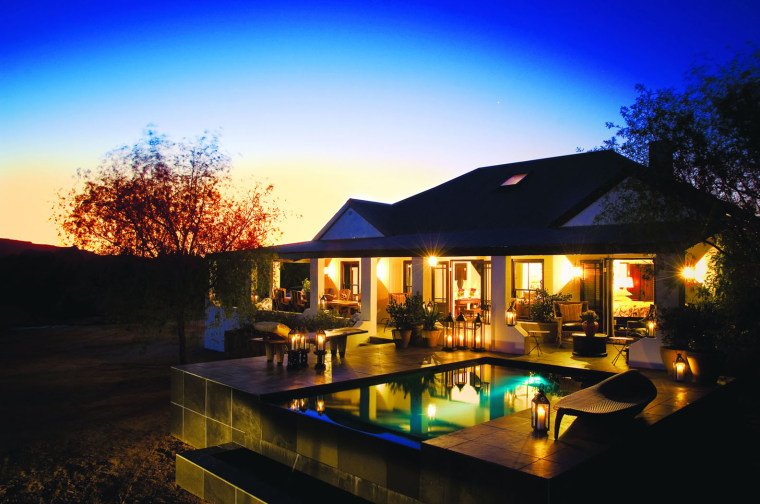 Bushmans Kloof Wilderness Reserve & Wellness Retreat located in the Cedar Mountains Wilderness Area, three hours from Cape Town, South Africa, provides a full-service hideaway with a wellness focus and access to original Bushman art sites.